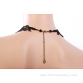 Pearl Black Lace Necklace Gothic Bridal Necklace